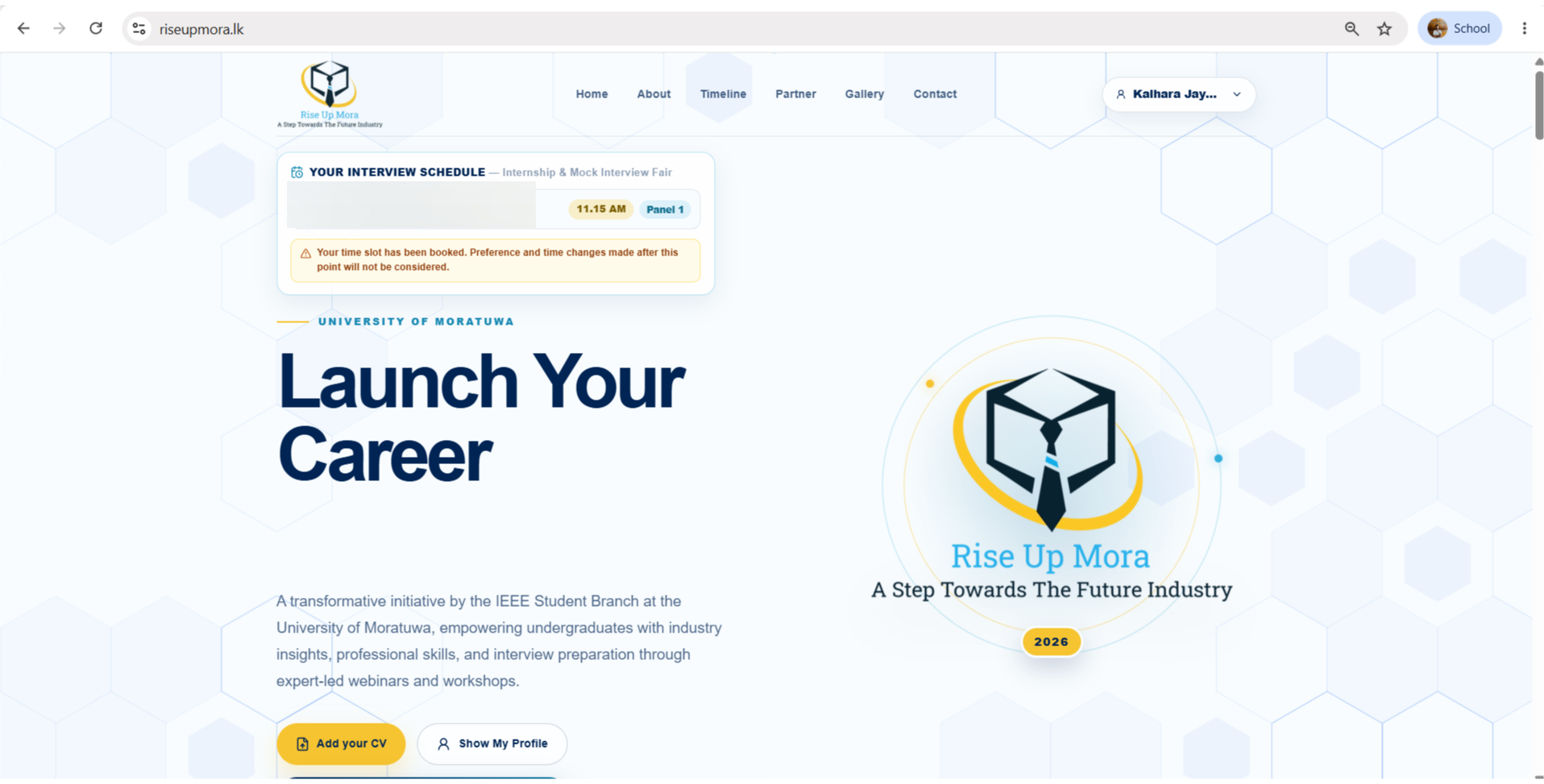 RISEUPMORA WEB APPLICATION